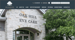 Desktop Screenshot of oakhilleyecare.com