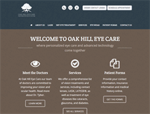 Tablet Screenshot of oakhilleyecare.com